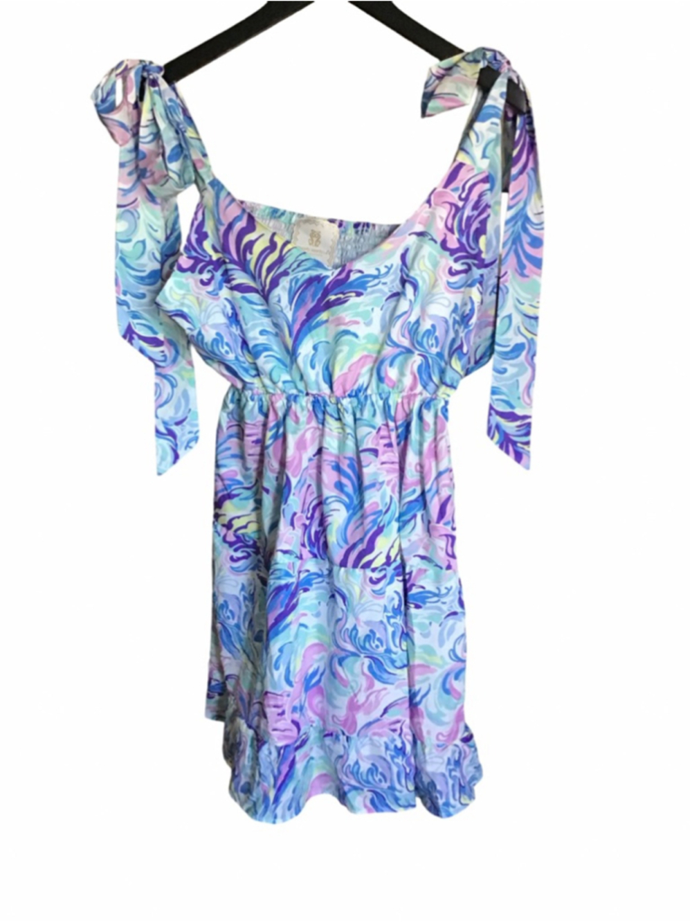 Women's Simply Southern Mini Dress XXL Blue Purple Floral